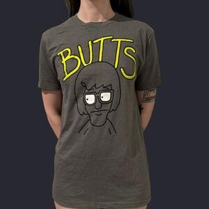Grey / Tina Graphic Tee / Bob's Burgers / Iconic Cartoon Character / Size S